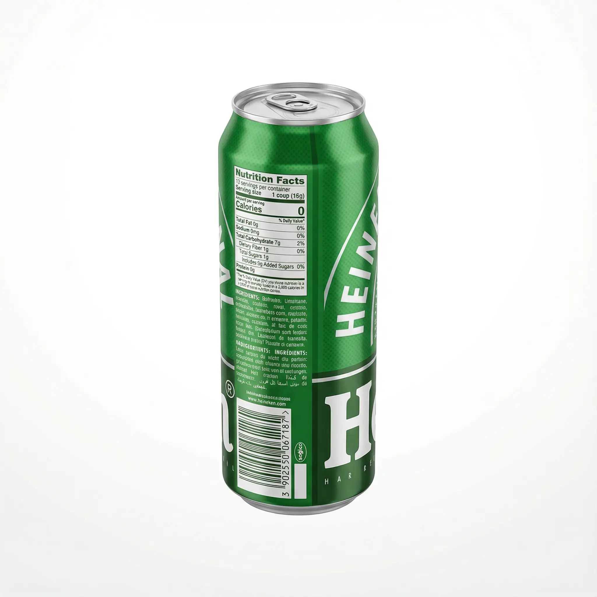 informations bière blonde Heineken canette 50 cl